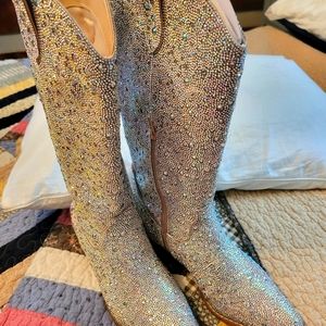 Betesy Johnson Rhinestone Cowgirl Boots